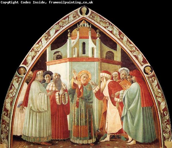 UCCELLO, Paolo Disputation of St Stephen